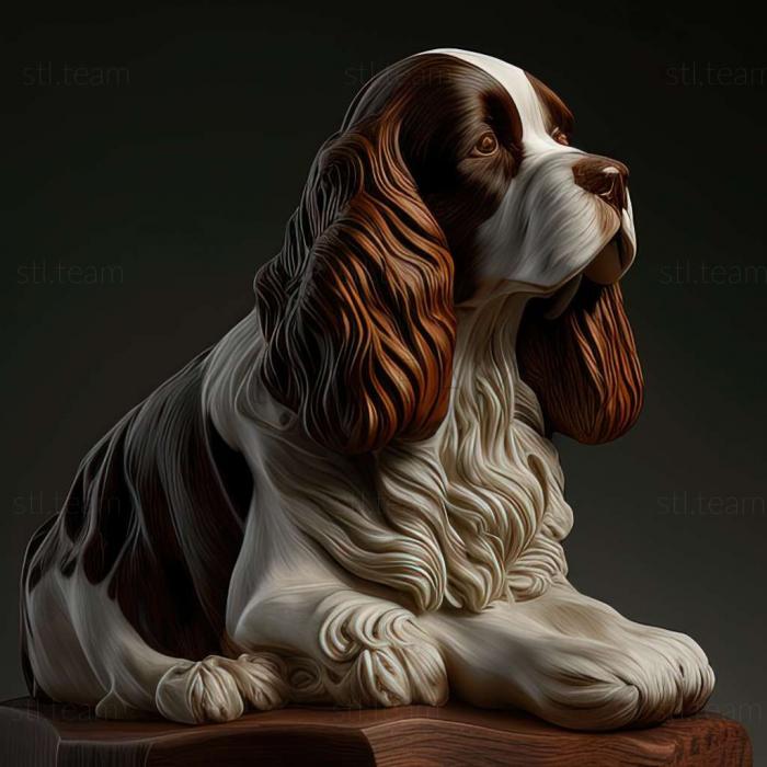 3D model English Springer Spaniel dog (STL)